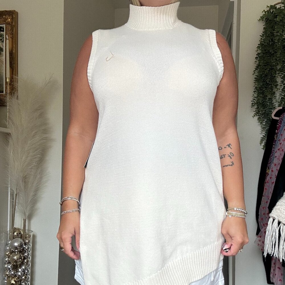 ELOQUII SLEEVELESS SWEATER DRESS/TUNIC